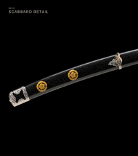 Unsharpened Aoi-Crest Deep-Curve Tachi — Mirror-Polished 5160 — gallery image 5