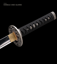 Unsharpened Aoi-Crest Deep-Curve Tachi — Mirror-Polished 5160 — gallery image 6