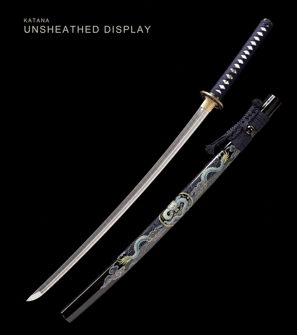 Cloud Dragon Katana — 65Mn Manganese Steel, Lacquered Saya — catalogue view 1