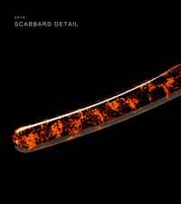 Unsharpened Fire-Kanji Collector Wakizashi — Clay-Tempered T10, Copper Fittings — gallery image 5