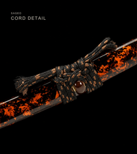 Unsharpened Fire-Kanji Collector Wakizashi — Clay-Tempered T10, Copper Fittings — gallery image 6