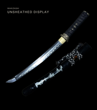 Unsharpened Gold Chrysanthemum Collector Wakizashi — Copper Fittings — gallery image 1