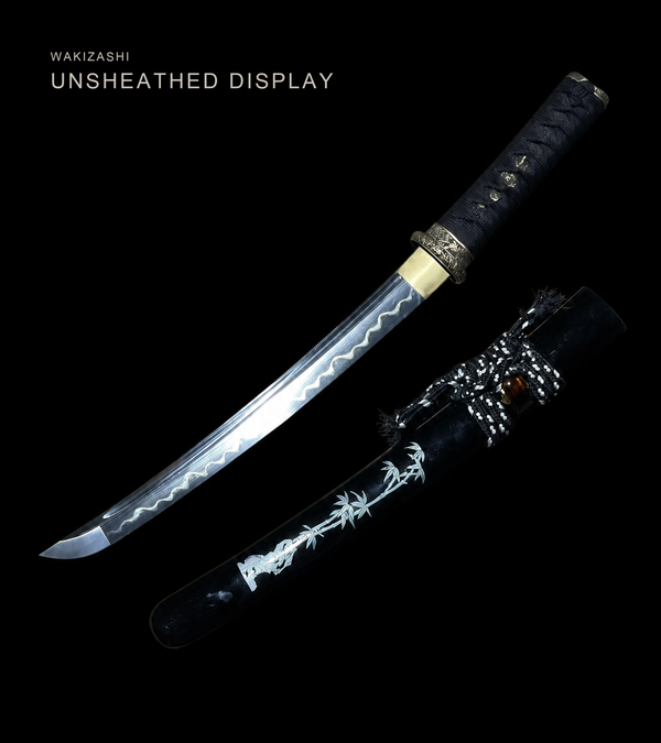 Gold Chrysanthemum Wakizashi — Copper Fittings — catalogue view 1