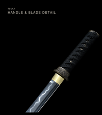 Unsharpened Gold Chrysanthemum Collector Wakizashi — Copper Fittings — gallery image 4