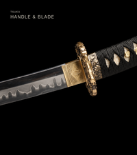 Unsharpened Suanni Deep-Curve Collector Tachi — Copper Fittings, True Yokote — gallery image 4