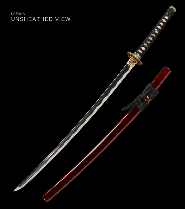 Night Owl Katana — Mirror-Polished 5160, Wild Rayskin — catalogue view 1