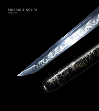 Unsharpened Nickel-Silver Collector Wakizashi — Full-Hardened T10, Presentation Box — gallery image 7