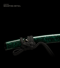 Unsharpened Eagle Eye Collector Katana — T1095, Hammered Finish, Copper Fittings — gallery image 7